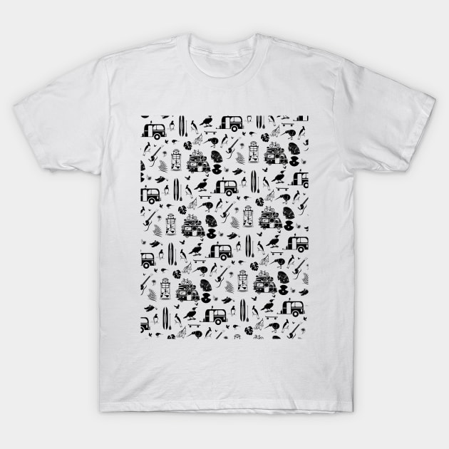 New Zealand Summer Pattern T-Shirt by mailboxdisco